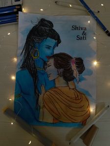 Shiva And Sati Painting