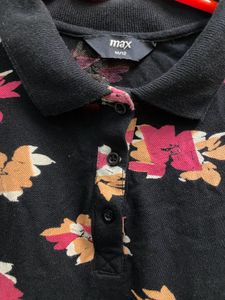 Floral Print Polo Shirt