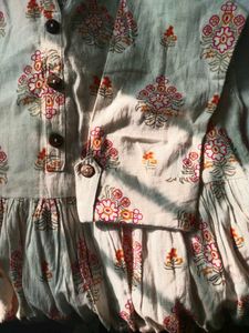 Off White Ethnic Gown