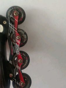 konex liner skates in red colour