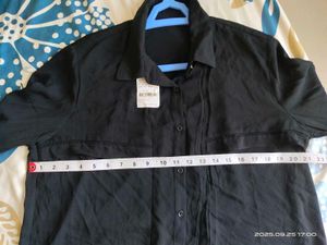 Black Shirt with front pattern - 42