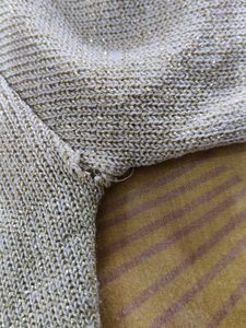 Cream with golden glitter shrug