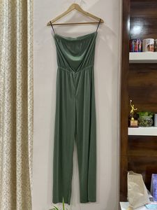 Olive Green Tube jumpsuit
