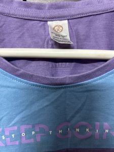 Lavender Cotton Tee @150/-
