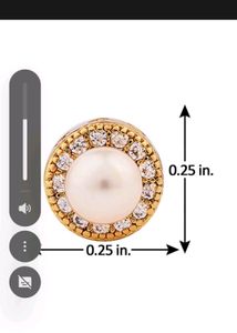 Faux Pearl Stud Earrings