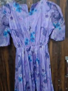 Floral Purple Maxi Dress