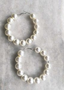 Pearl Hoop Earrings