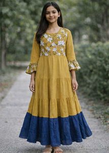 Tiered Floral Print Dress