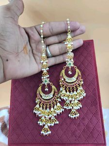 Royal Kundan Kaanchain Earrings