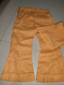 Peach Ethnic 3peice Set{Kids}