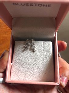 Bluestone LeafSilver Earrings