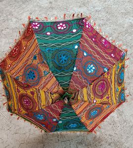 Handicraft Rajasthani Embroidered Umbrella/Parasol