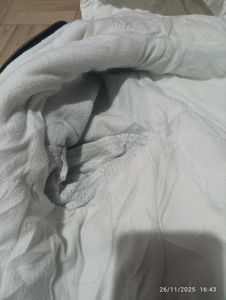 light weight grey and pure white puma hoodie