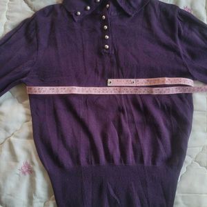 Purple Knit Top