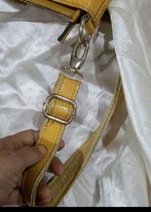 Yellow Snakeskin Print Tote Bag