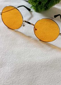 Orange Round Sunglasses