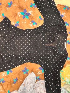 ONLY Cute Polka Dot Sheer Fabric Top