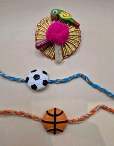 😍Colourful Clay Rakhi For Kids
