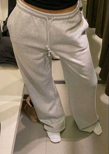 H&amp;M Grey Wide Leg Sweatpants