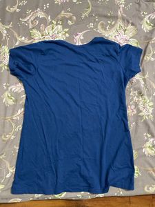 Blue Printed T Shirt