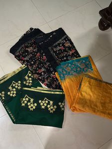 Combo Of Three Sarees💜