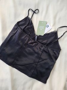 H&amp;M Lace Satin Top