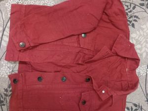 Red Denim Jacket