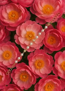 Korean Pearl and Gold Chain Bracelet At Low Price