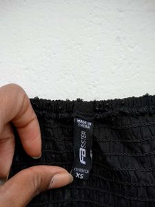 Black Full Sleeve Branded Top.