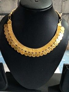 Gold plated coin necklace