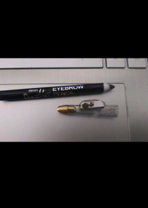 Ruby Organics Lipstick And Dazzler Brown Eyebrow Pencil