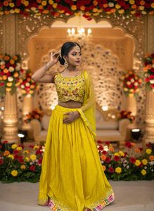 Yellow Lehenga Choli Set