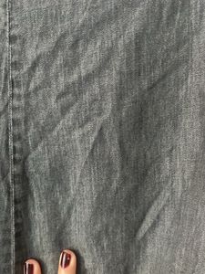 Lightweight Charcoal denim Short Skirt