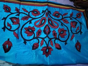 Blue Silk Saree and Blouse Set