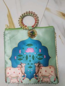 Ethnic Print Pouch