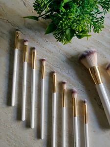 Bh Cosmetics White Studded Elegance Brush Set ✨