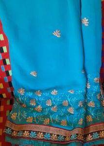 Beautiful Embroidery Georgette Saree
