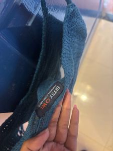 Cute Blue Bralette Crop Top