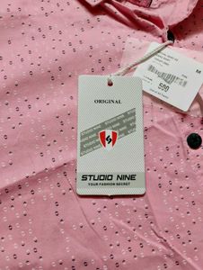 Half-Sleeve Shirt (Pink 🩷) For Men/Boys 👚