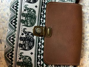 Elephant Print Crossbody Bag
