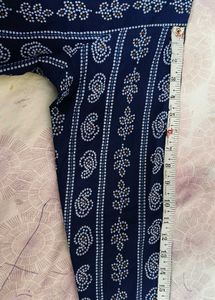 Blue &amp; White Printed Pajama Set