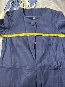 Women Blue Color Short Coat Winter Wear