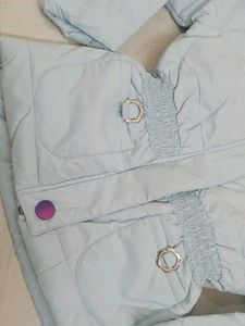 Cute Girls&#39; Light Blue Jacket