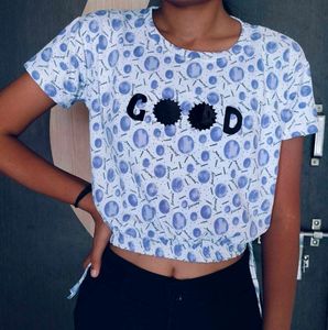 Printed Crop Top