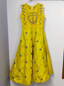 Yellow Embroidered Dress