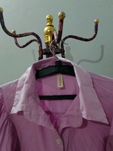 Pink Balloon Sleeve Top