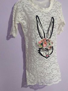 CUTE WHITE NET DRESS