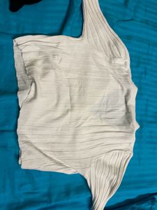 Ribbed Button Top