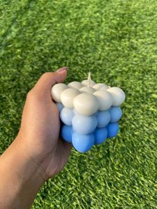 Big Trio Color Bubble Candle Set Of 2