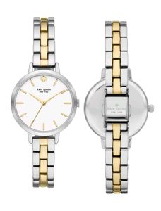 kate spade metro three-hand two-tone metal Watch